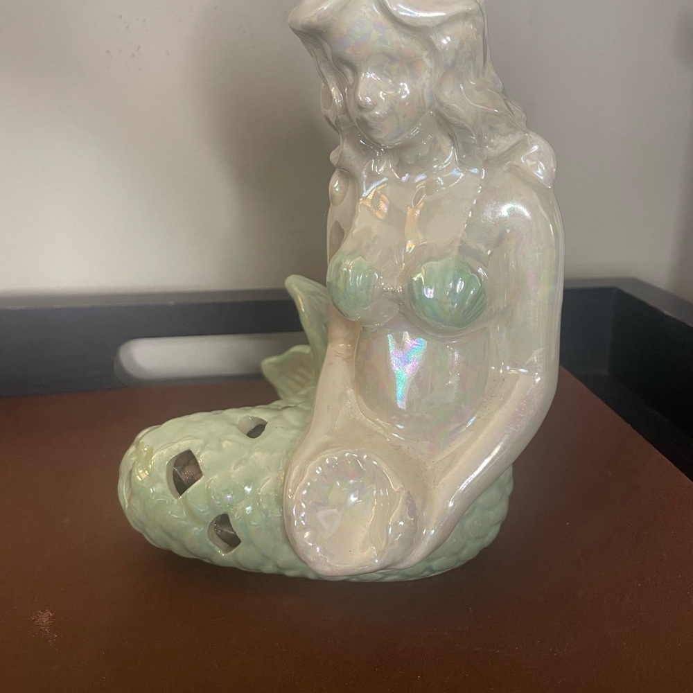 Iridescent Mermaid Ceramic Sachet Sculpture
